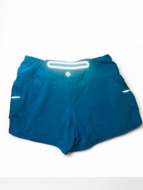 Athleta Pants - Athleta Teal Athletic Shorts with Reflective Accents